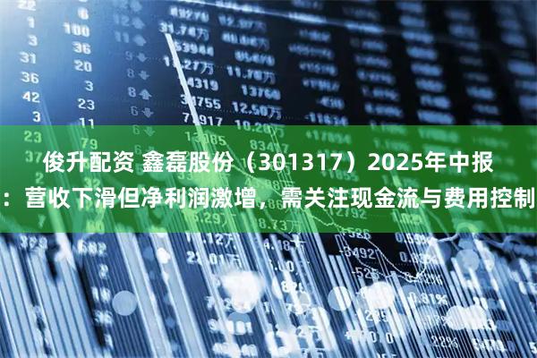 俊升配资 鑫磊股份（301317）2025年中报：营收下滑但净利润激增，需关注现金流与费用控制
