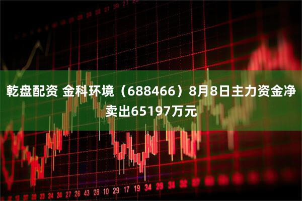 乾盘配资 金科环境（688466）8月8日主力资金净卖出65197万元